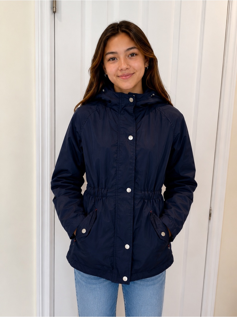 C&C California Navy Hooded Utility Jacket